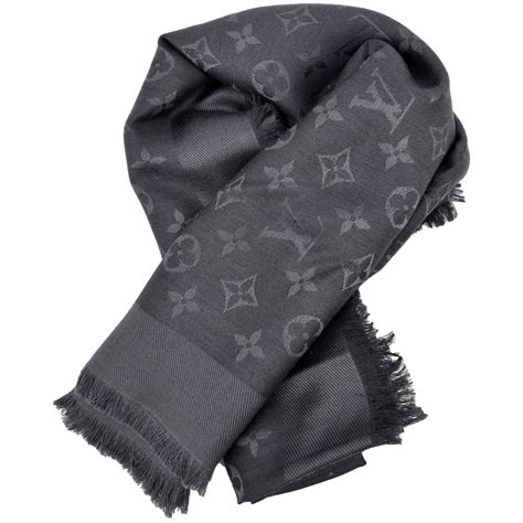 buy louis vuitton monogram scarf tag wool metal silk|louis vuitton monogram silk scarf.